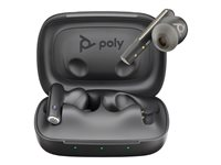Poly Voyager Free 60 UC M - Écouteurs sans fil avec micro - intra-auriculaire - Bluetooth - Suppresseur de bruit actif - USB-A via adaptateur Bluetooth - noir de charbon - Certifié pour Microsoft Teams 7Y8L7AA