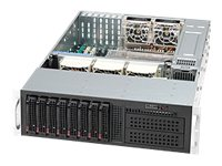 Supermicro SC835 TQ-R920B - Montable sur rack - 3U - Extended ATX améliorée - SATA/SAS - hot-swap 920 Watt - noir CSE-835TQ-R920B